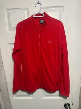 Puma Red Full-Zip Track Jacket